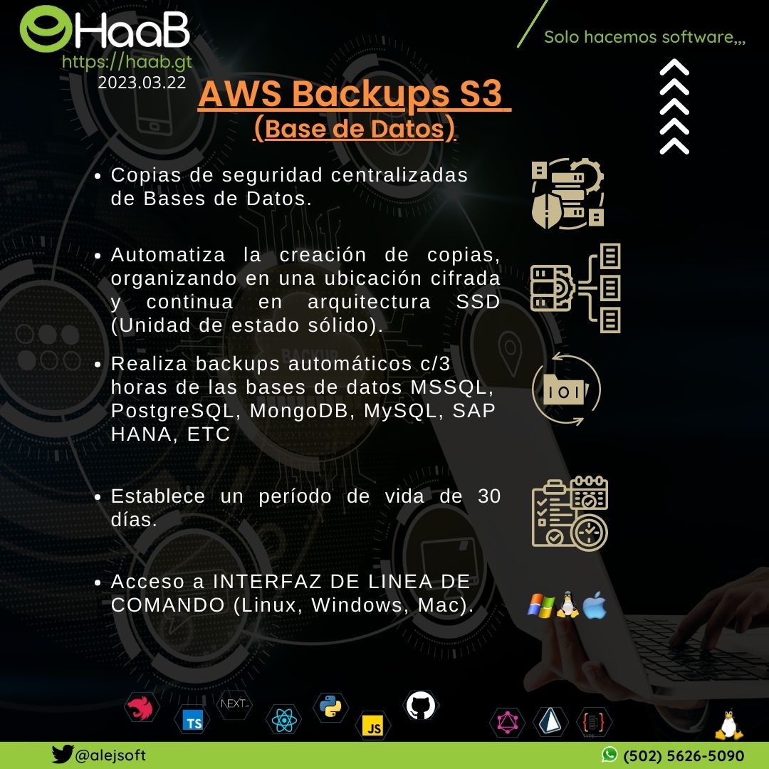 AWS Backups S3  (Base de Datos)