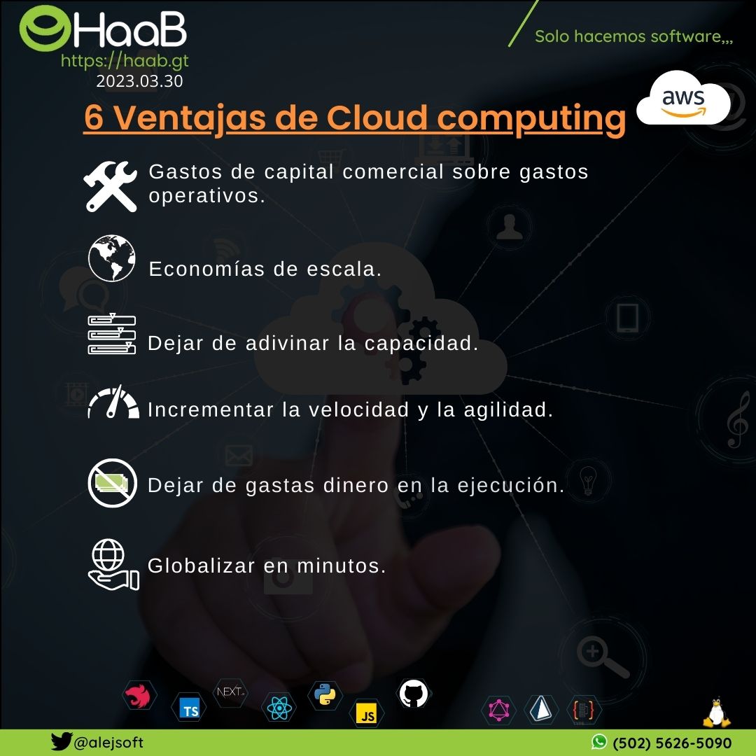 6 Ventajas de Cloud computing